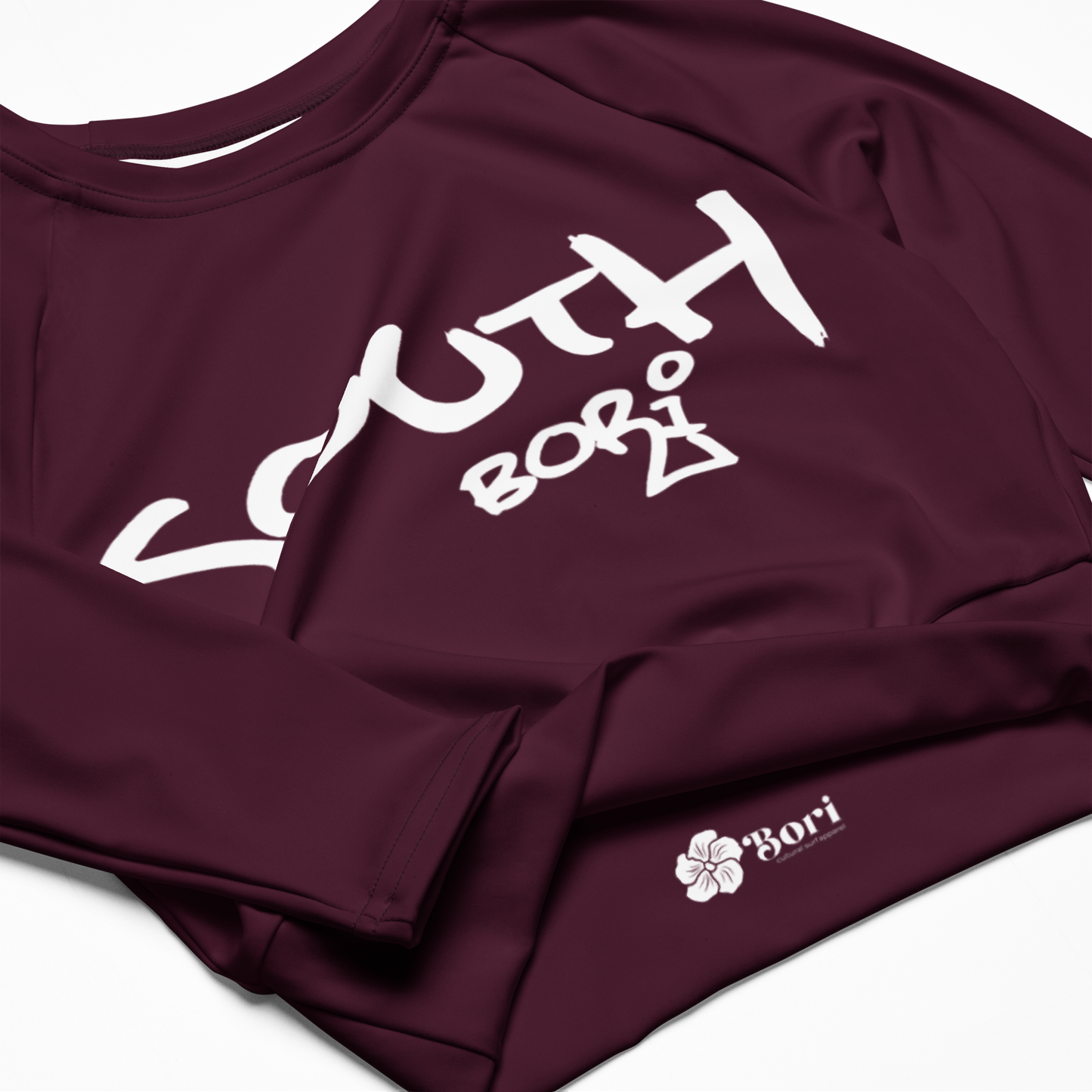 Sunset Crop Top Rash Guard