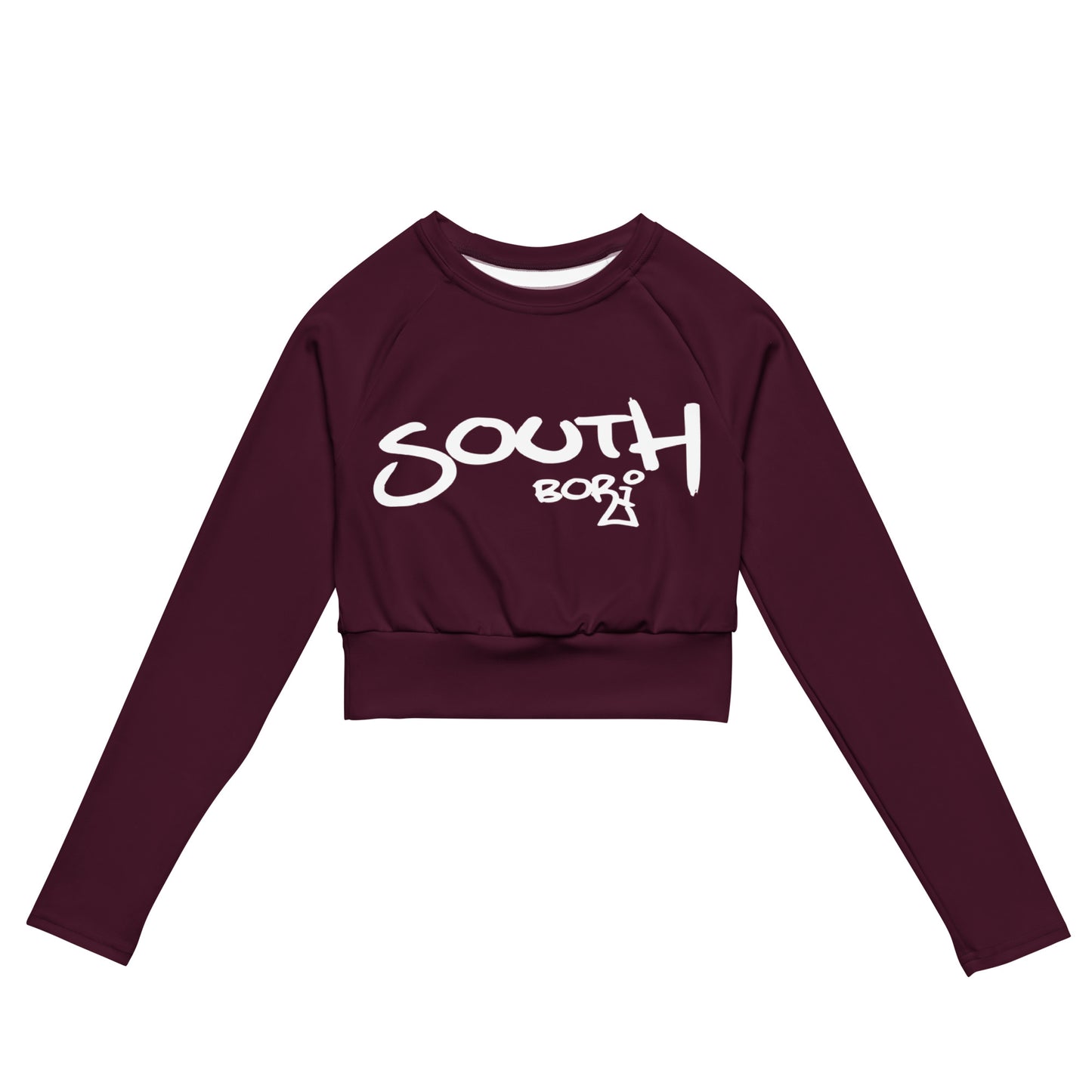 Sunset Crop Top Rash Guard